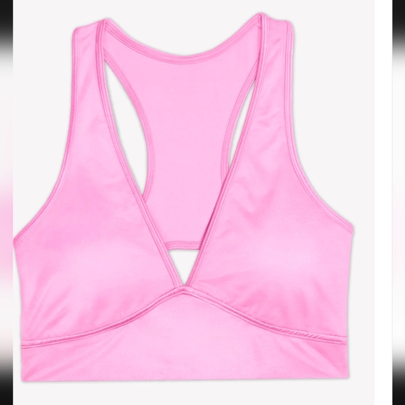 2 New Bralettes Smart & Sexy, S, Cotton & Satin Racerback, pads, stretch, plunge - Picture 6 of 16